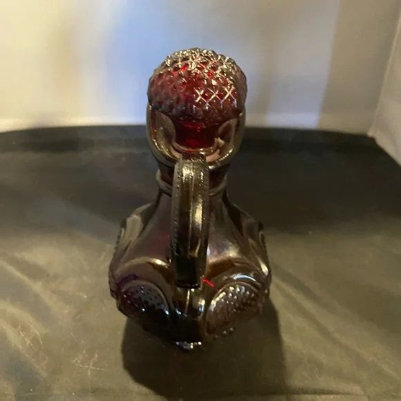 Vintage Ruby Red Cape Cope Cruet By Avon - Picture 4 of 5